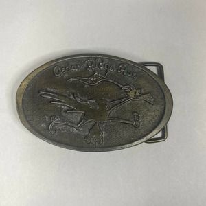 Roadrunner Bird Southwestern Belt Buckle Copper Tone Ceder Ridge Run B&H Buckles